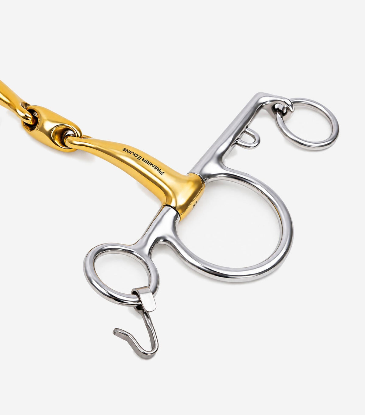 Premier Equine Aurion Pelham Long Curb Double Jointed with Lozenge