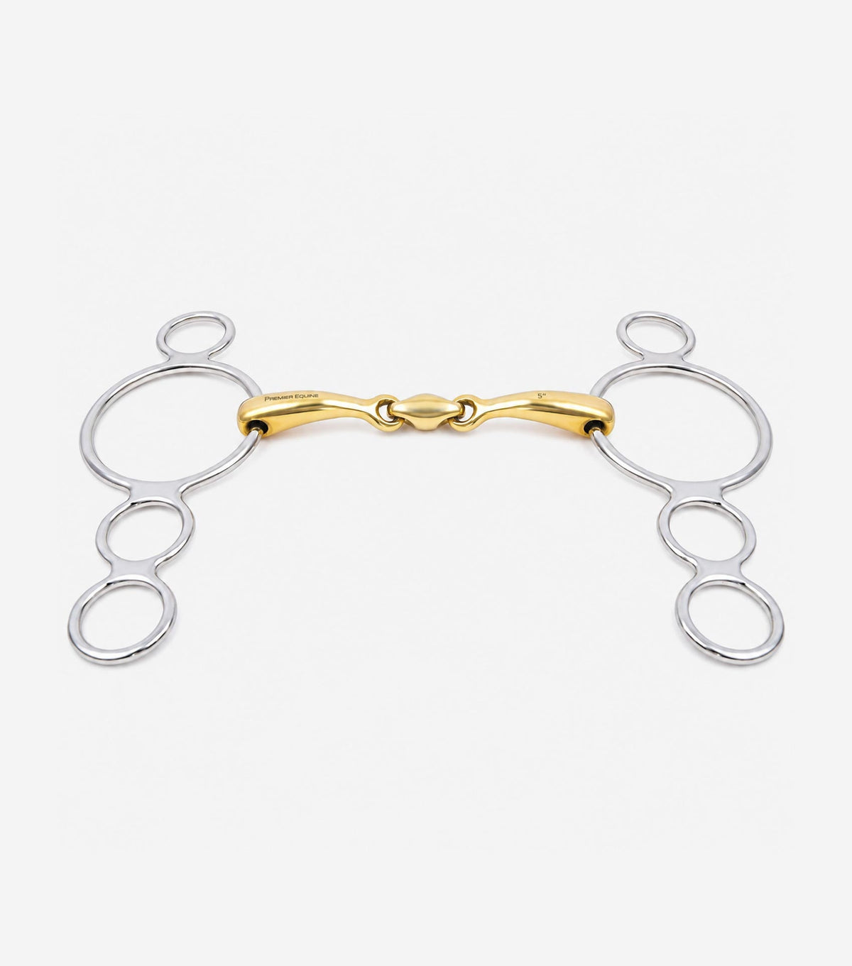 Premier Equine Aurion Three Ring Elevator Double Jointed with Lozenge