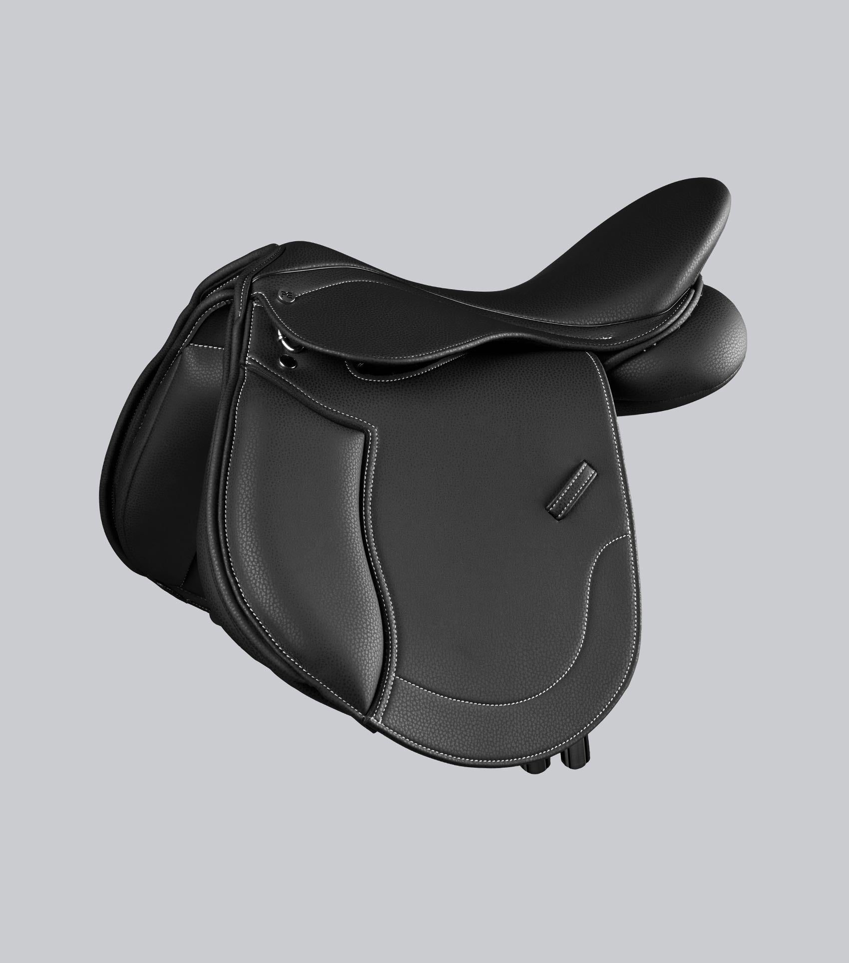 Description:Biarritz Syntethic Pony GP Saddle_Colour:Black_Position:1