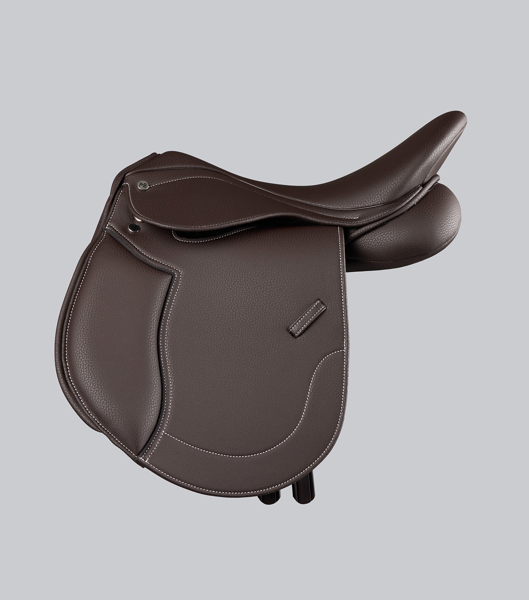 Description:Biarritz Syntethic Pony GP Saddle_Colour:dark havana_Position:3