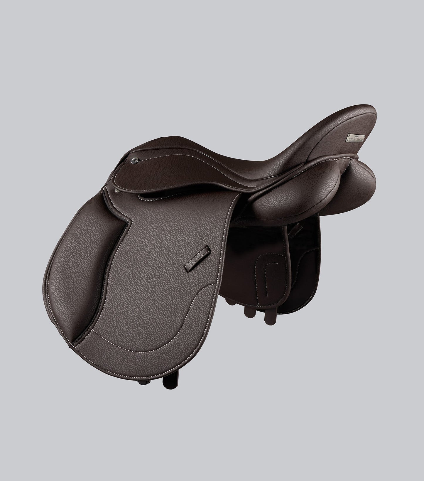 Description:Biarritz Syntethic Pony GP Saddle_Colour:dark havana_Position:4
