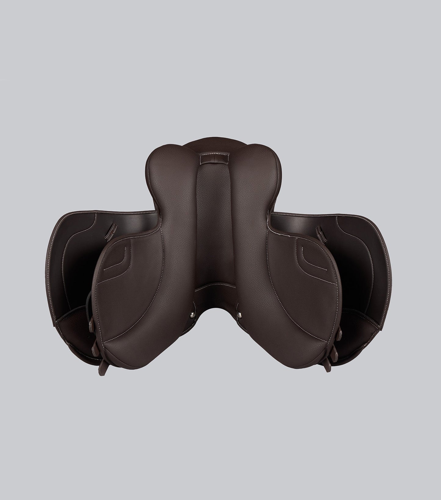 Description:Biarritz Syntethic Pony GP Saddle_Colour:dark havana_Position:6