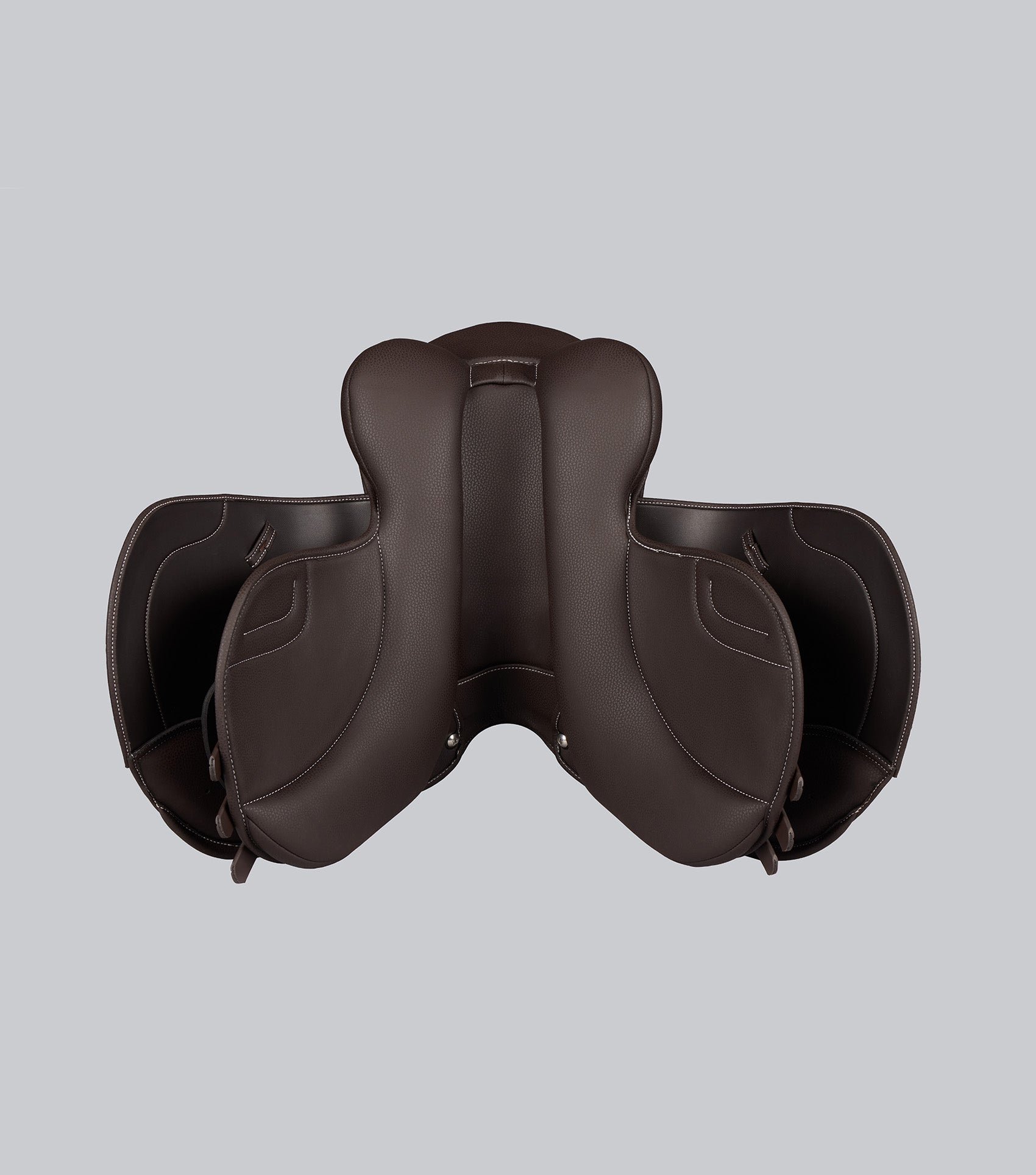 Description:Biarritz Syntethic Pony GP Saddle_Colour:dark havana_Position:6