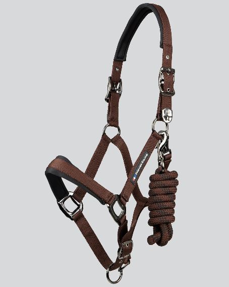 Premier Equine Corda Padded Halter / Head Collar with Lead Rope