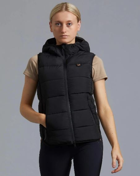 Premier Equine Pavoni Ladies Quilted Gilet (Black)