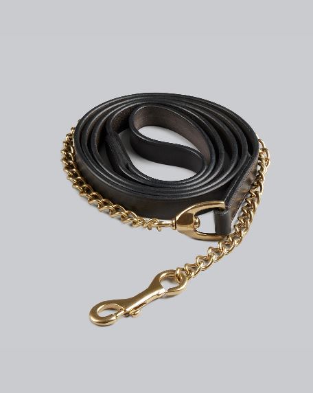 Premier Equine European Leather Lead Chain