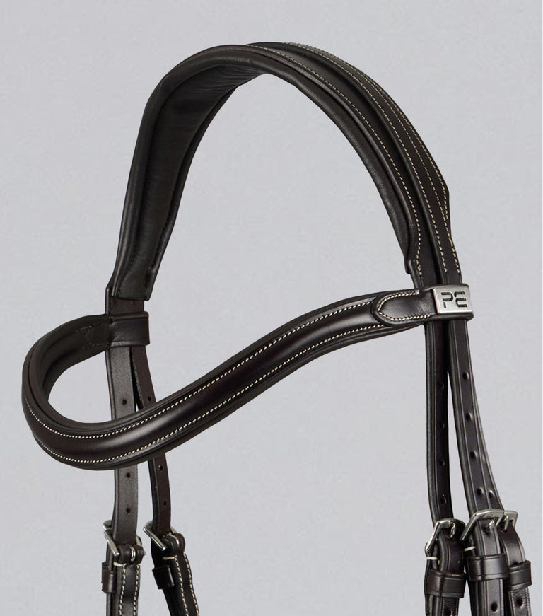 Premier Equine Cassano Snaffle Bridle (Brown)