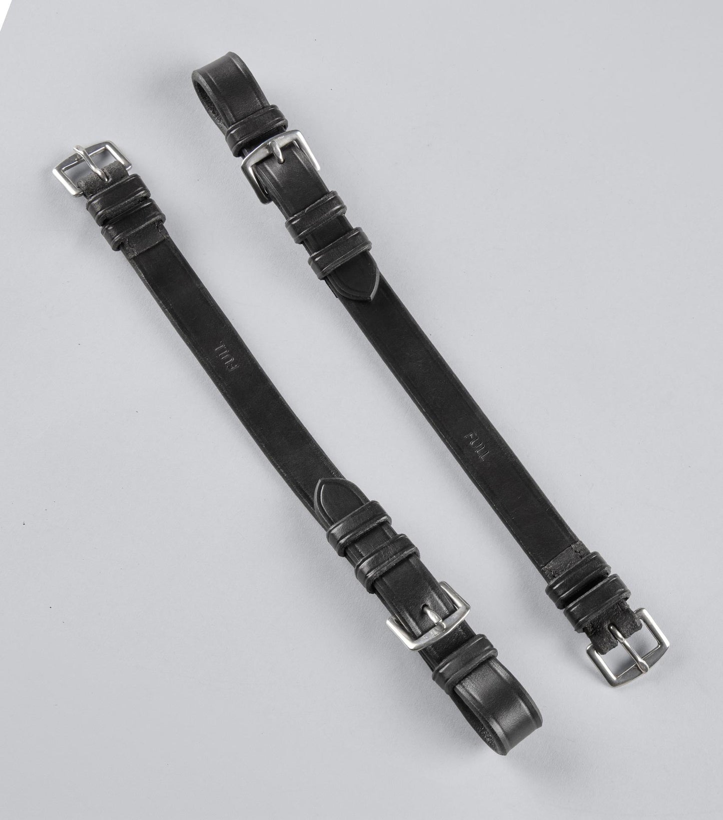 Description:cheek pieces for exercise racing bridle_Colour:black_Position:1
