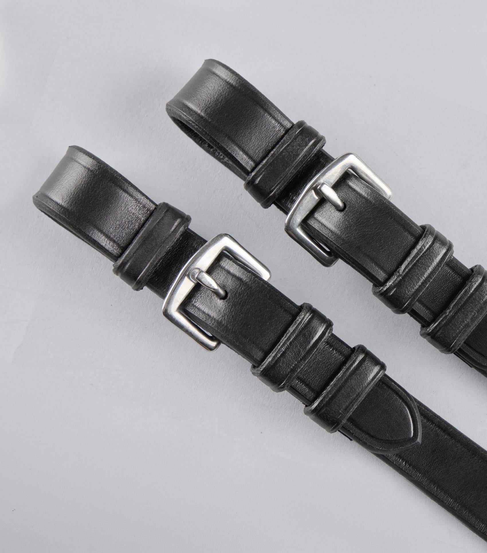 Description:cheek pieces for exercise racing bridle_Colour:black_Position:4