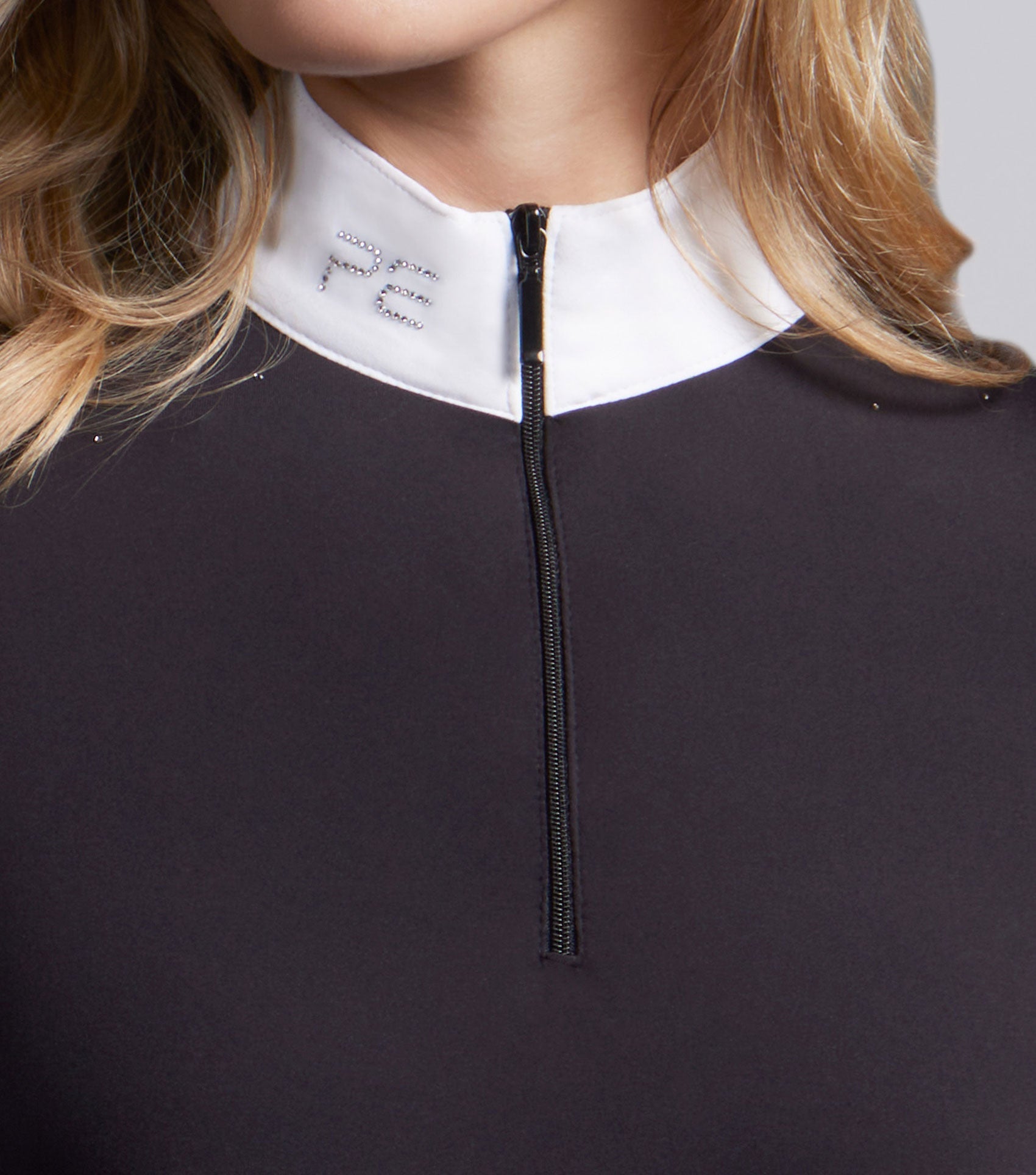 Description:Cristalli Womens Long Sleeve Comp Shirt_Colour:Black_Position:3