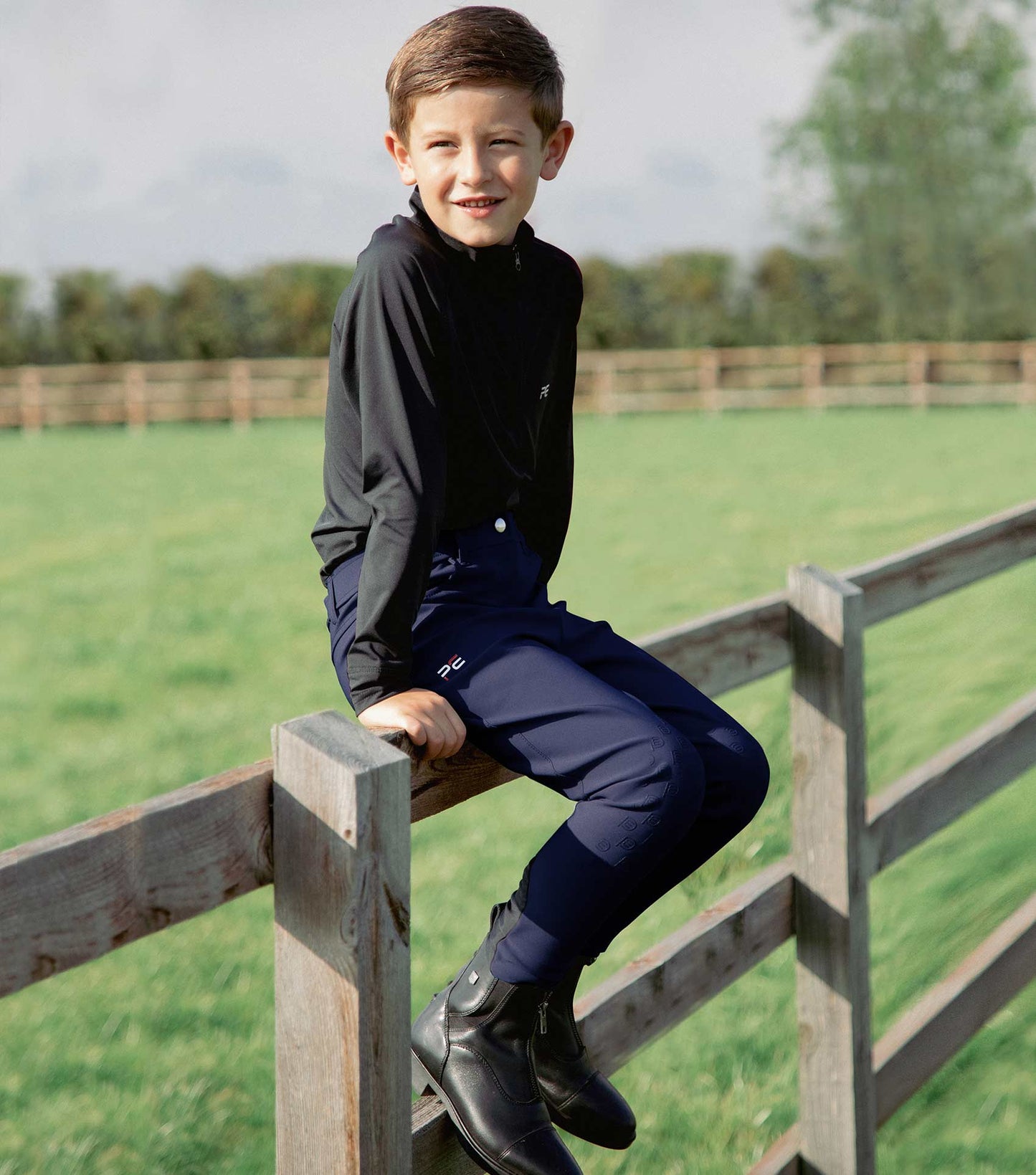 Premier Equine Derby Boy's Riding Breeches (navy)