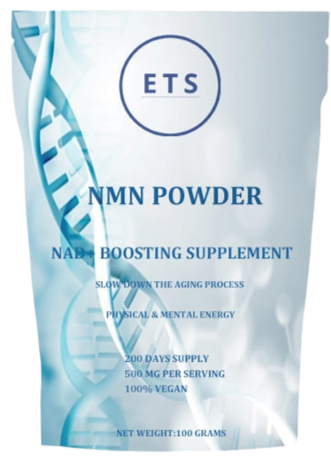 ETS NMN Powder (Nicotinamide Mononucleotide) (100g- 500mg per Serving)