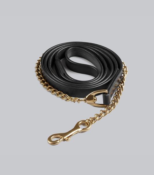 Description:european leather lead chain_colour:black_position:1