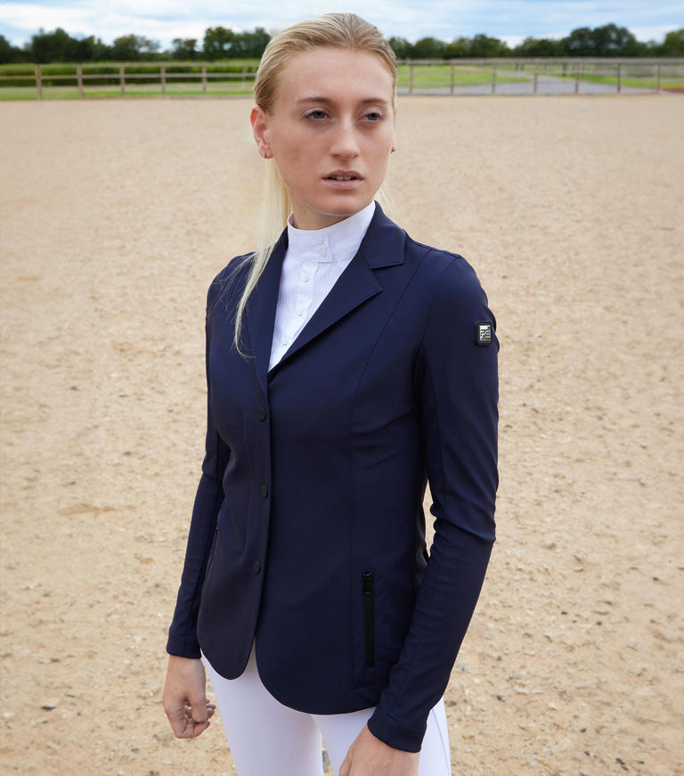 Premier Equine Evinco Ladies Competition Jacket (Navy)