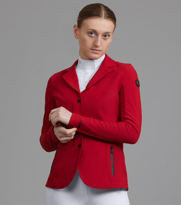 Premier Equine Evinco Ladies Competition Jacket (Red)