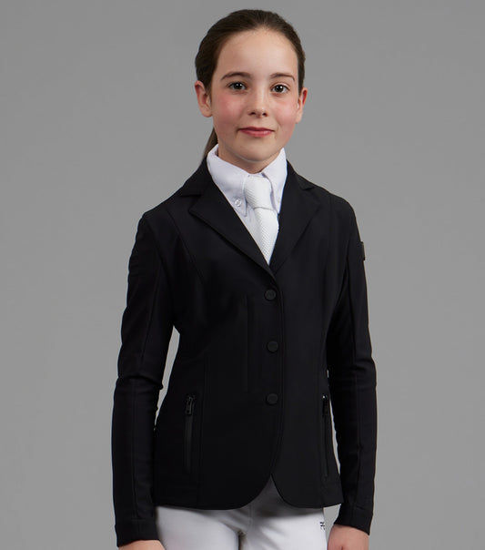 Description: Evinco Junior Competition Jacket_Colour:Jet Black_Position:1