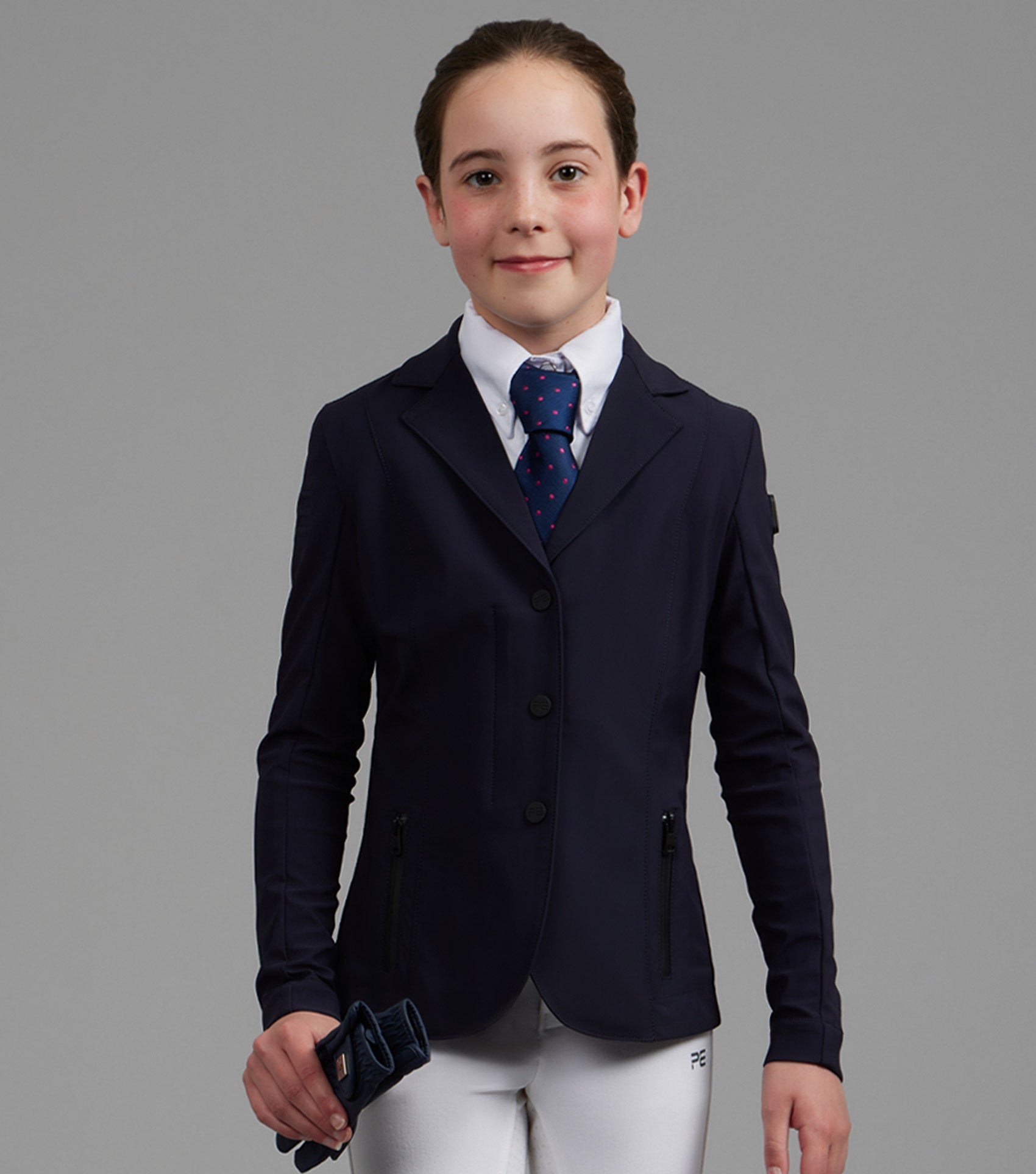 Description: Evinco Junior Competition Jacket_Colour:French Navy_Position:1