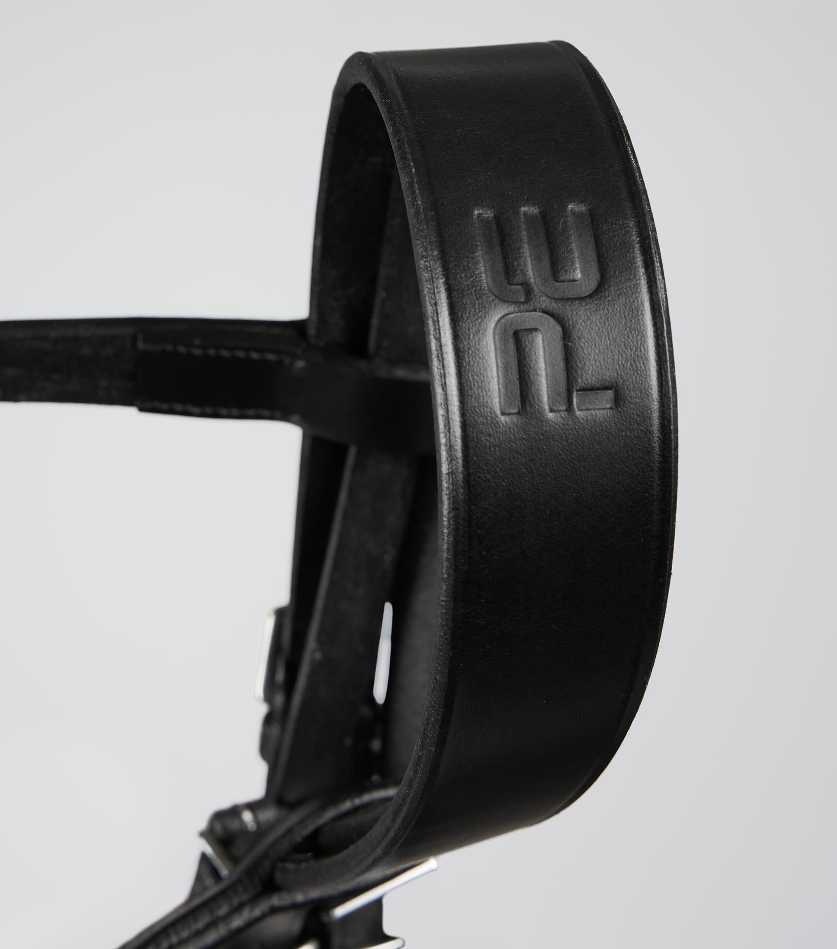 Description:Exercise Racing Bridle with Plain Cavesson Noseband_Colour:Black_Position:2