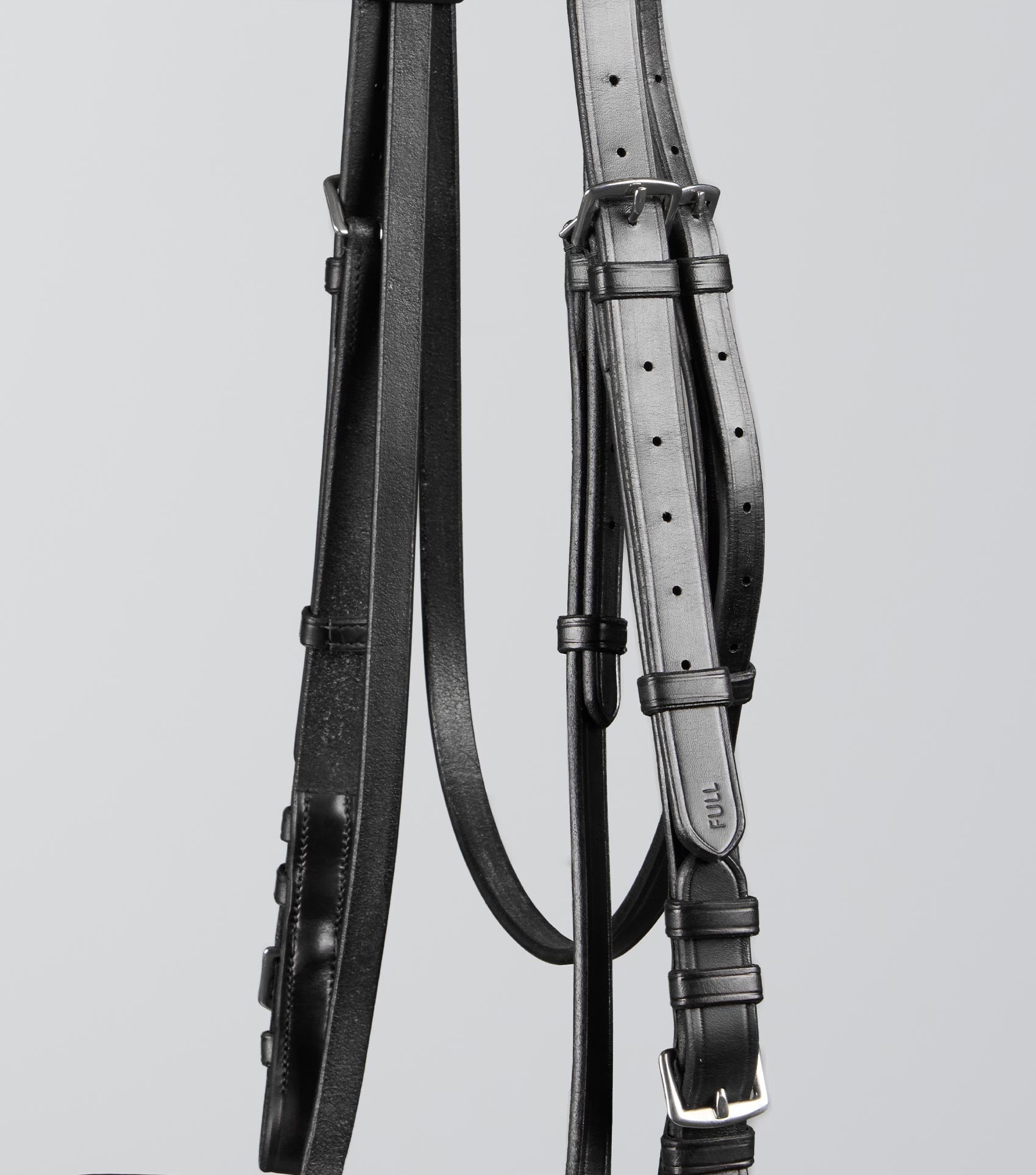 Description:Exercise Racing Bridle with Plain Cavesson Noseband_Colour:Black_Position:4