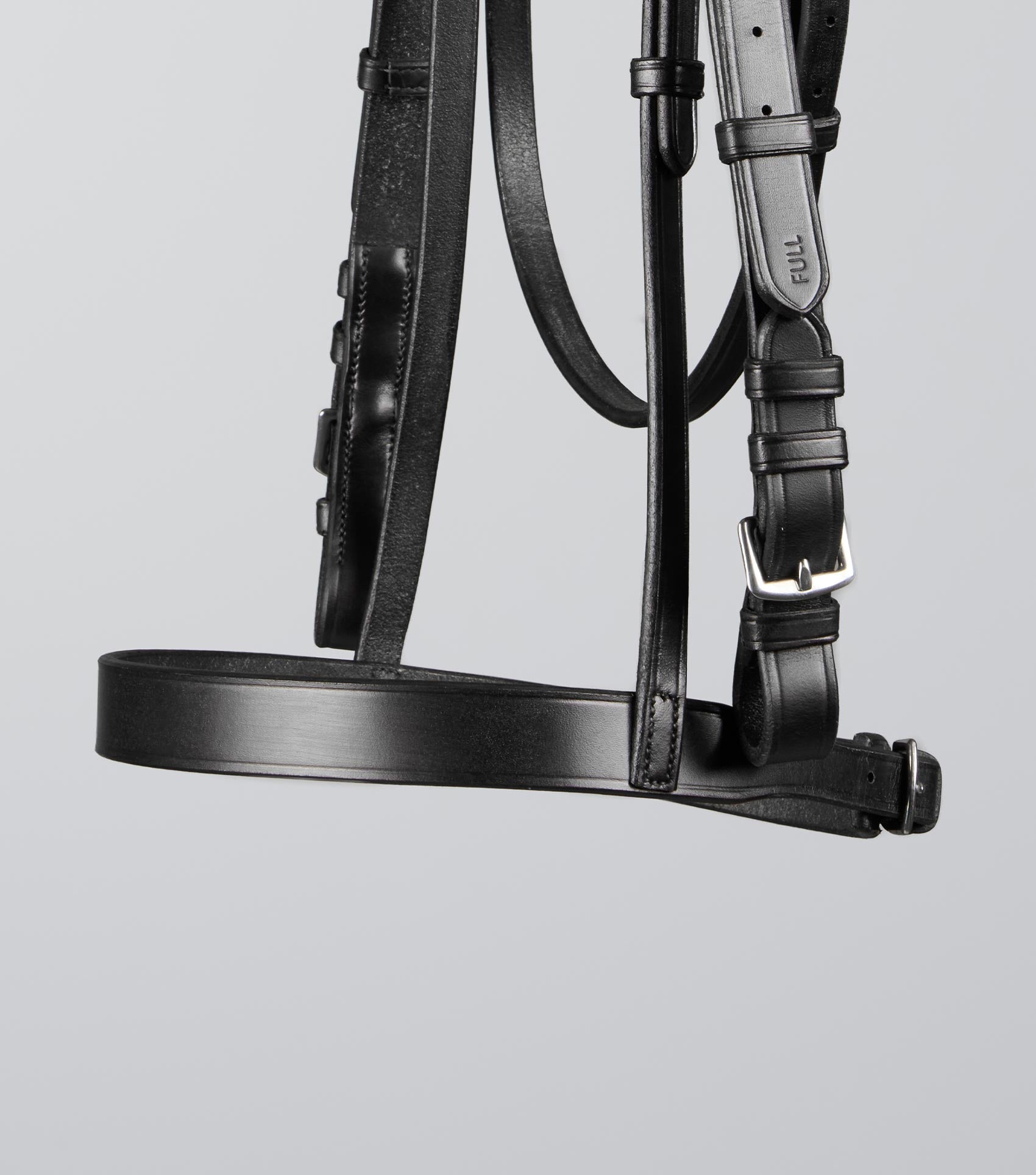 Description:Exercise Racing Bridle with Plain Cavesson Noseband_Colour:Black_Position:5