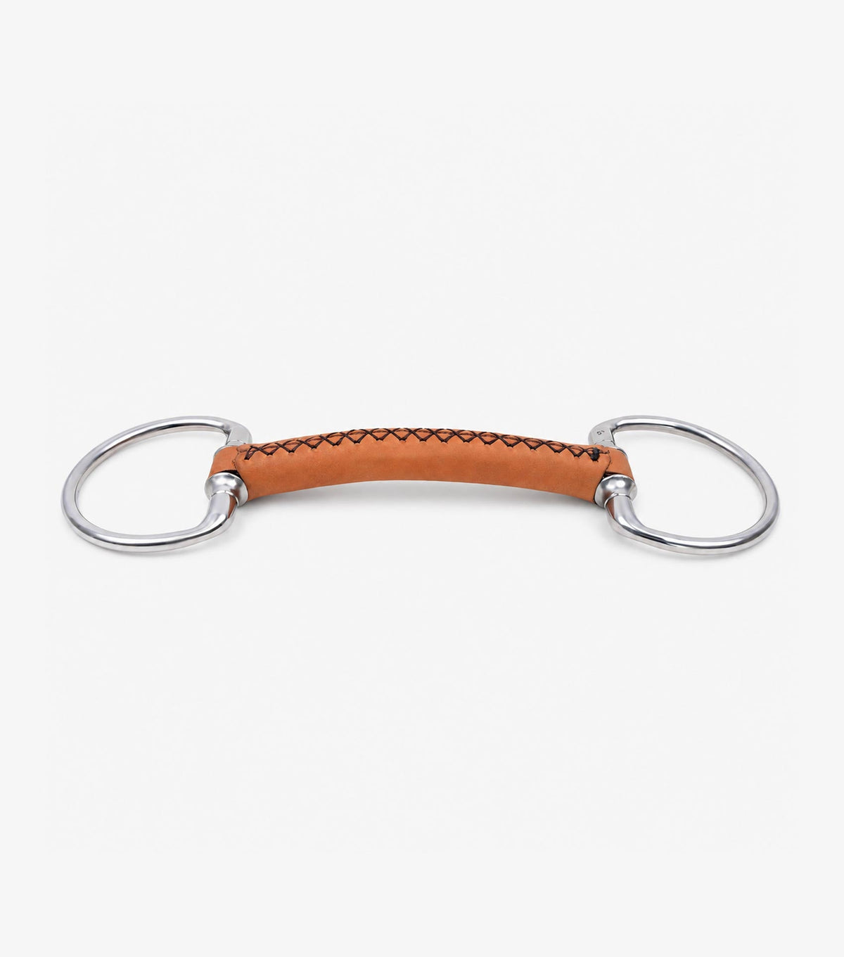 Premier Equine Full Leather Eggbutt Ring with Straight Bar