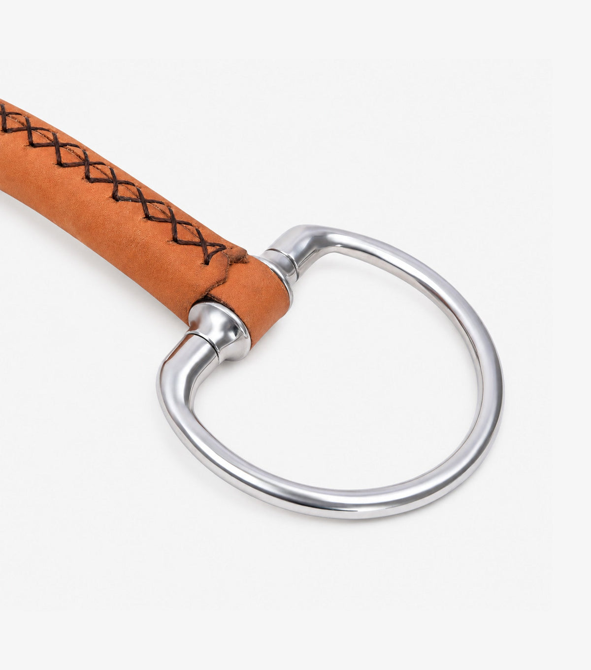 Premier Equine Full Leather Eggbutt Ring with Straight Bar