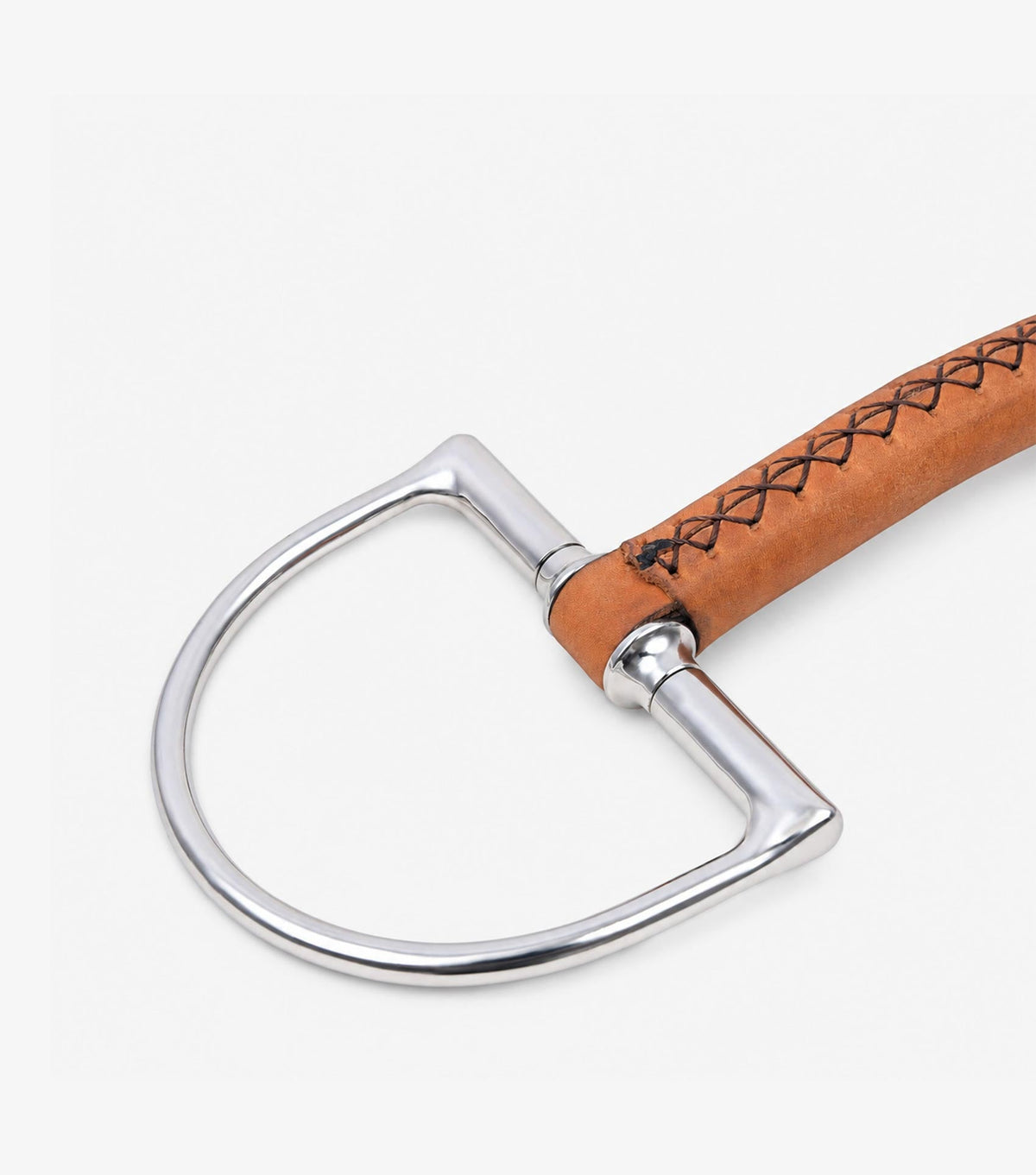 Premier Equine Full Leather Hunter D-Ring with Straight Bar