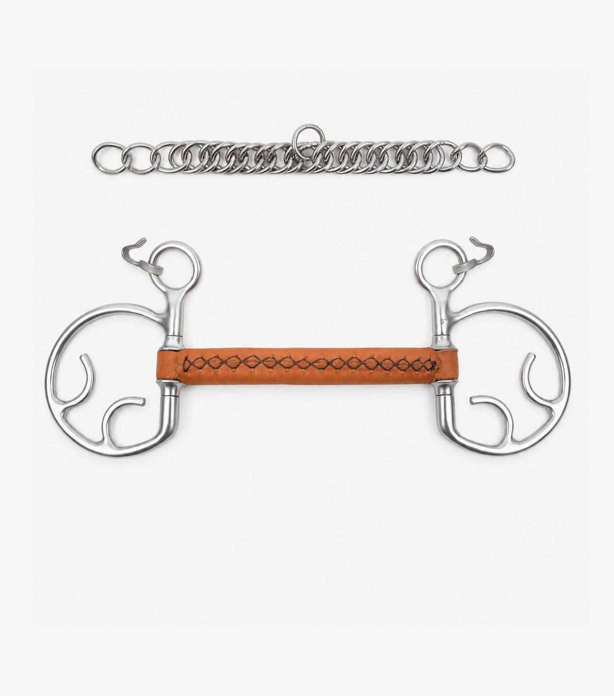 Premier Equine Full Leather Kimblewick with Straight Bar
