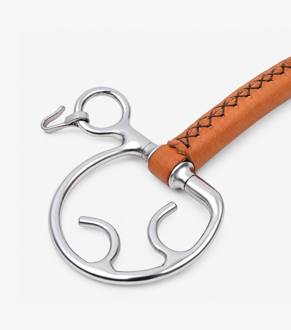 Premier Equine Full Leather Kimblewick with Straight Bar