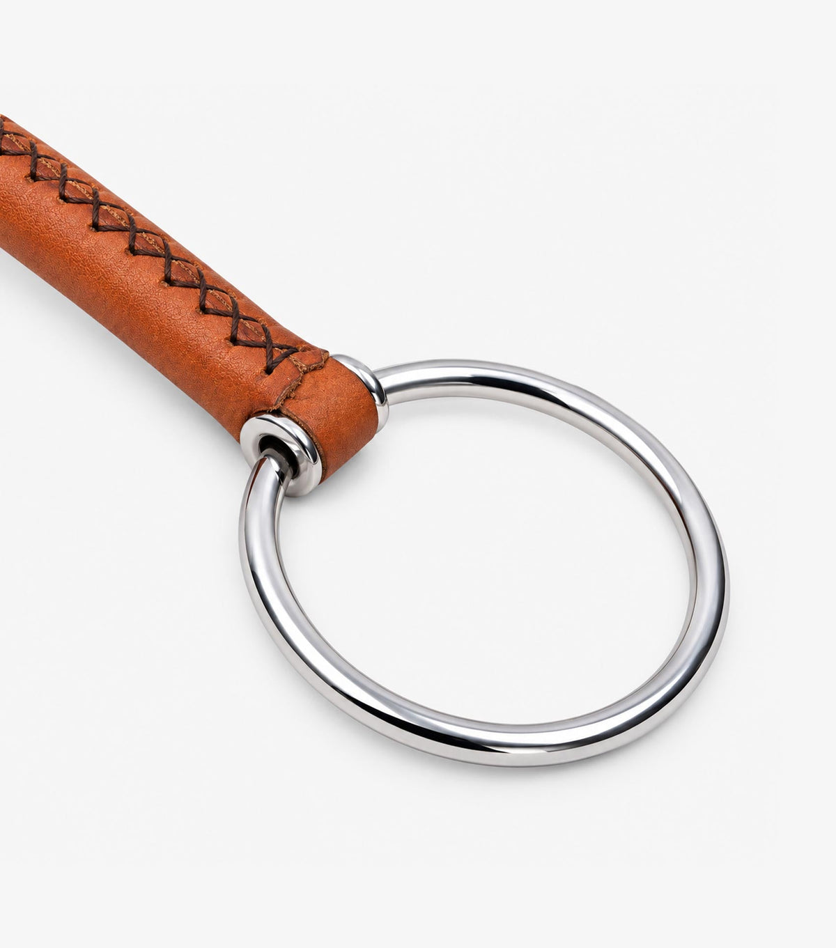 Premier Equine Full Leather Loose Ring with Straight Bar