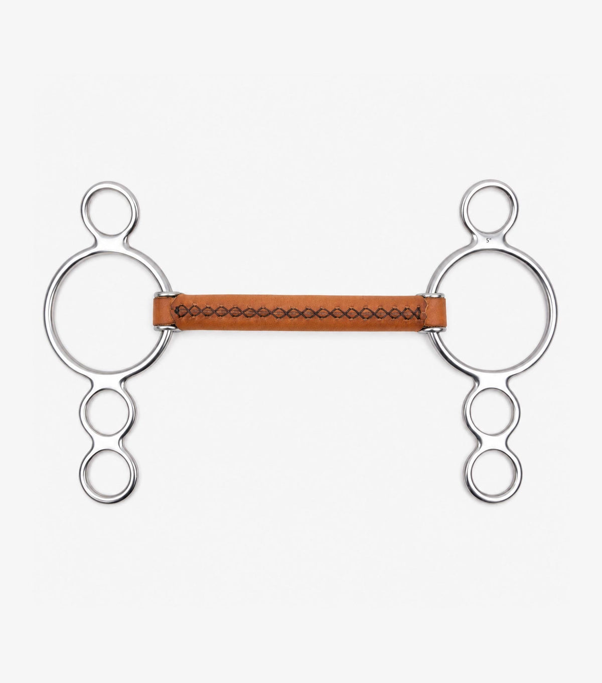 Premier Equine Full Leather Three Ring Elevator with Straight Bar