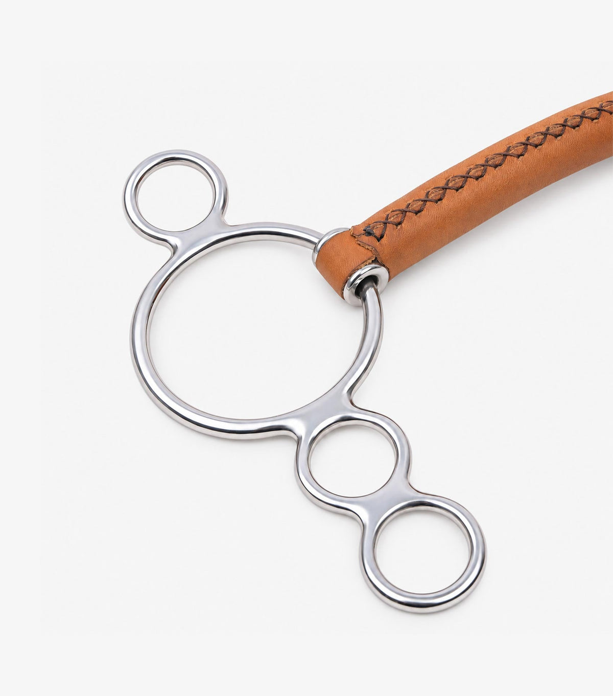 Premier Equine Full Leather Three Ring Elevator with Straight Bar