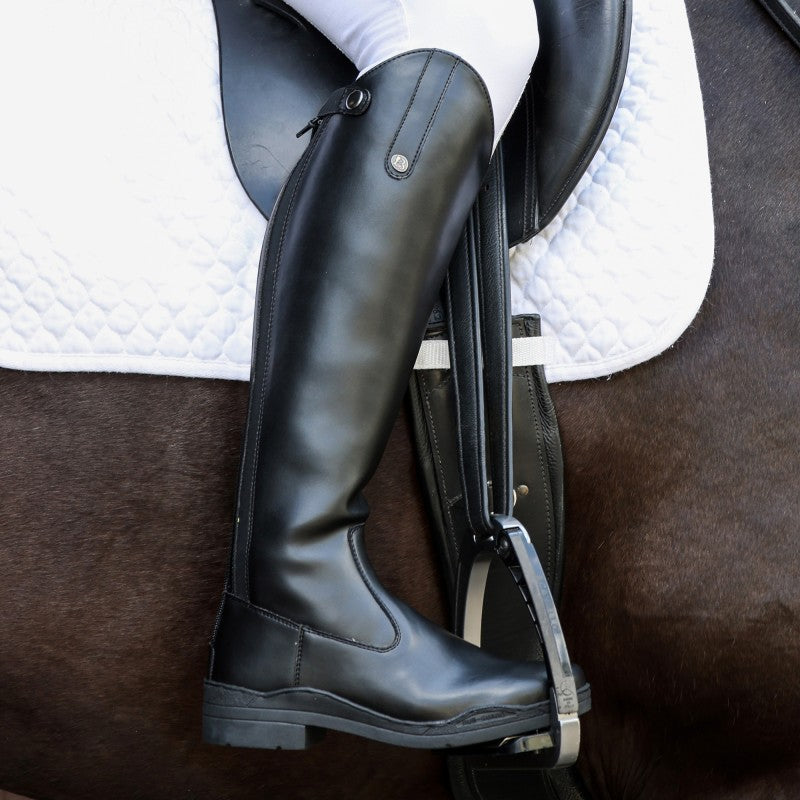 Brogini Modena Easy Care Long Competition Riding Boots Black (wide and X wide calf)