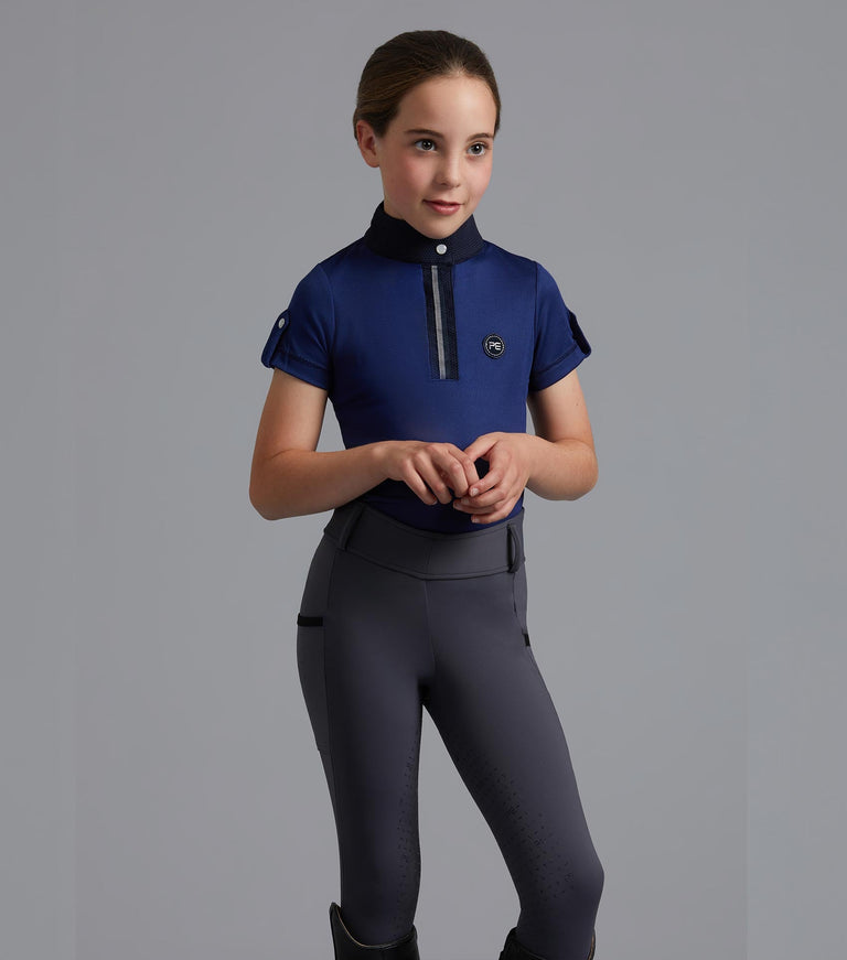 Premier Equine Concerto girls riding tights (navy, grey or black)