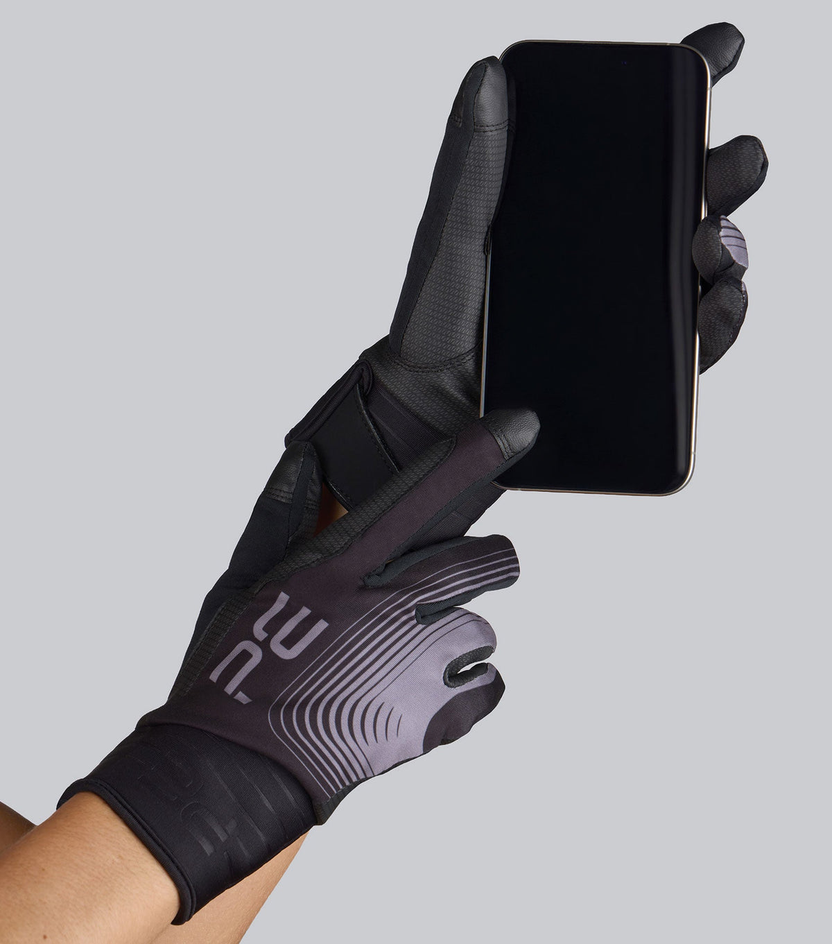 Description:Hydrex Waterproof Riding Gloves_Colour:Black_Position:2