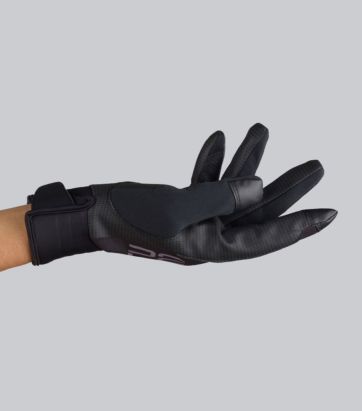 Description:Hydrex Waterproof Riding Gloves_Colour:Black_Position:4