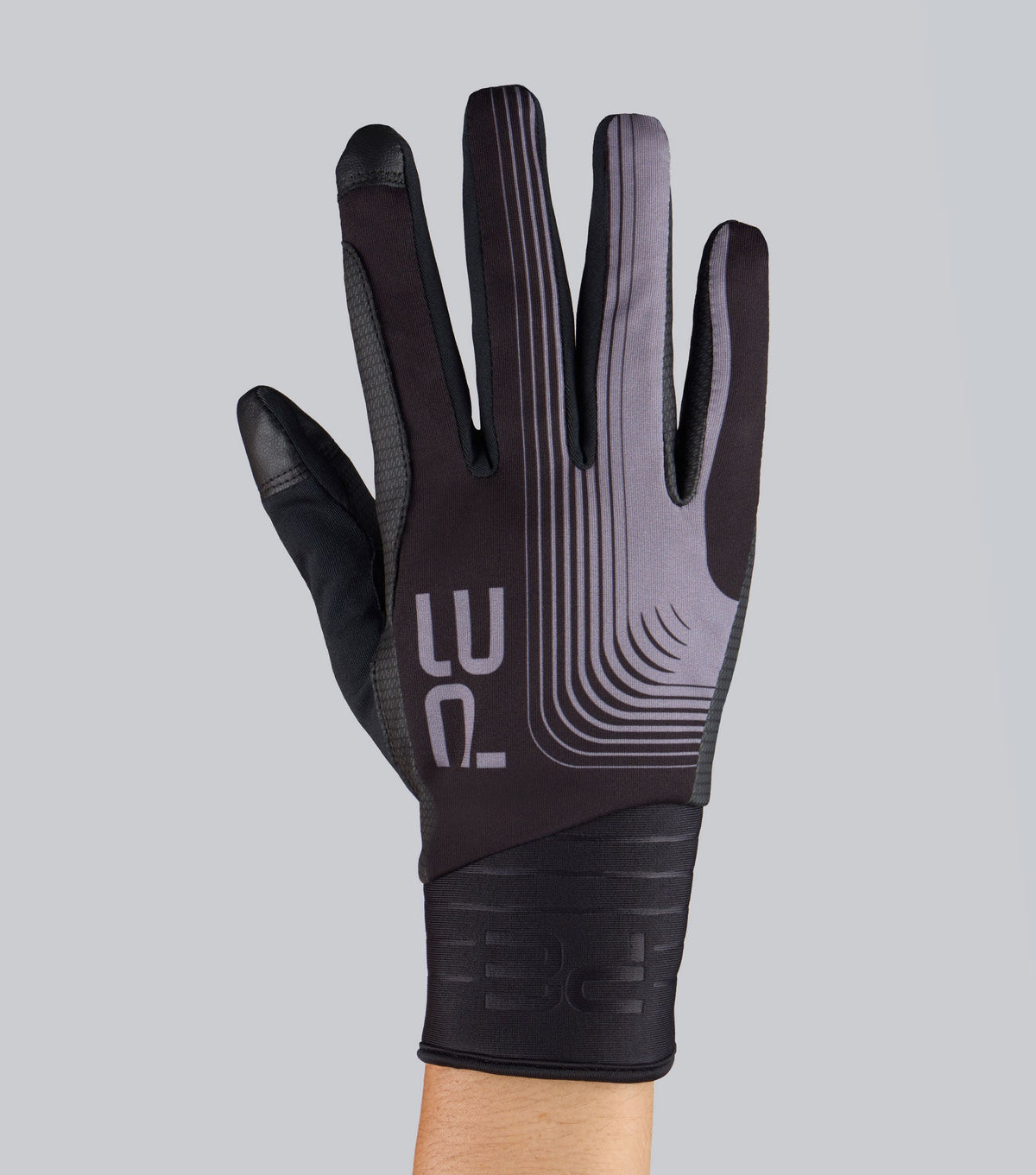 Description:Hydrex Waterproof Riding Gloves_Colour:Black_Position:5