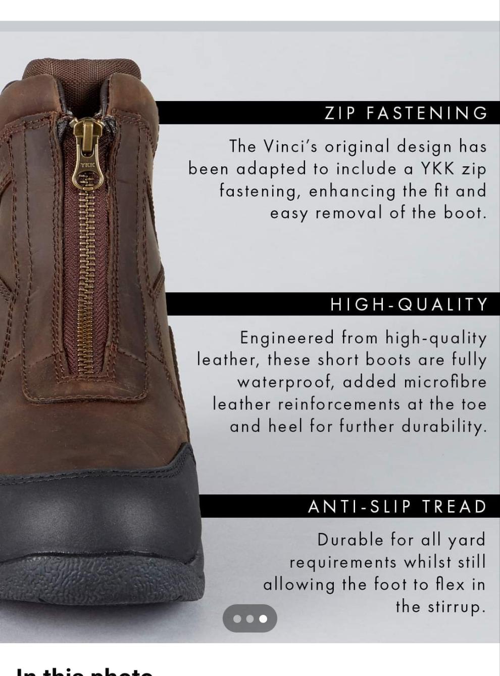 Premier Equine Vinci Zip Boots