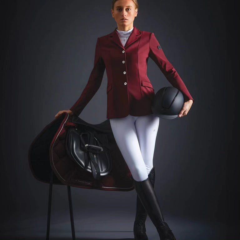 Premier Equine Hagen Ladies Competition Jacket - Burgundy
