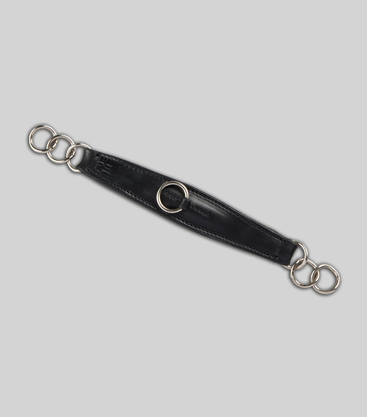 Description:Leather Curb Strap_Colour:Black_Position:1