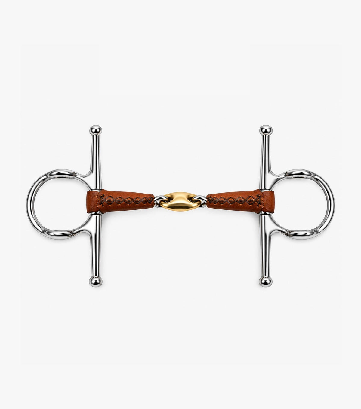 Premier Equine Leather Mouth Full Cheek Gag with Aurion Lozenge