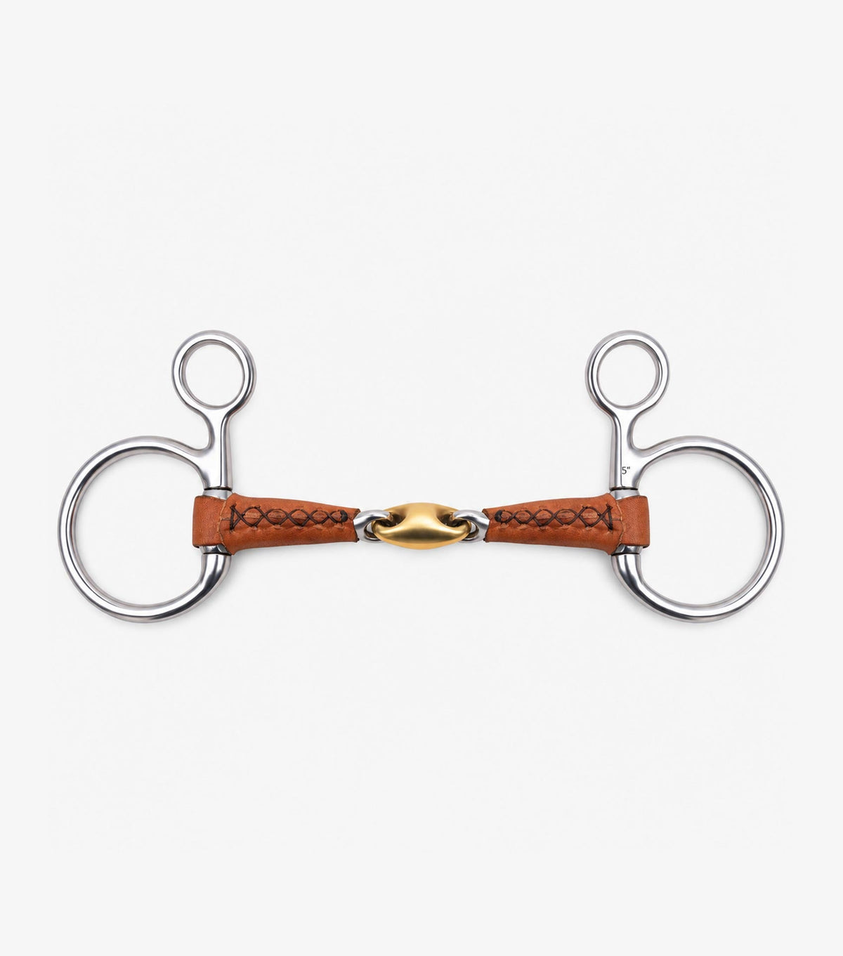 Premier Equine Leather Mouth Hanging Cheek with Aurion Lozenge