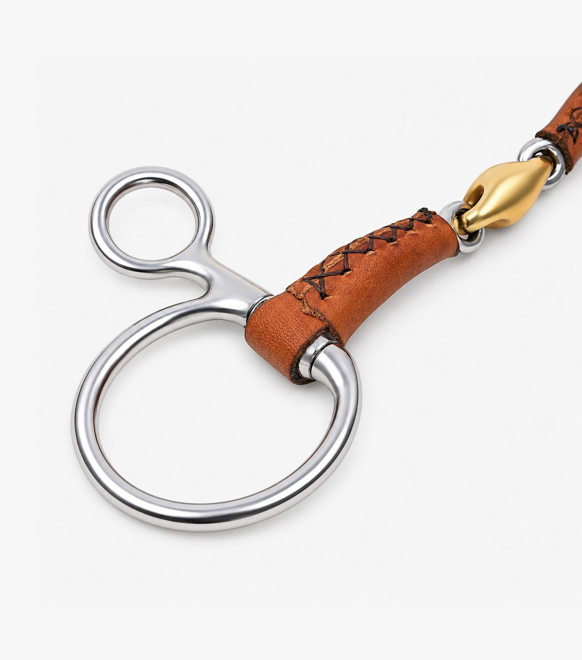 Premier Equine Leather Mouth Hanging Cheek with Aurion Lozenge