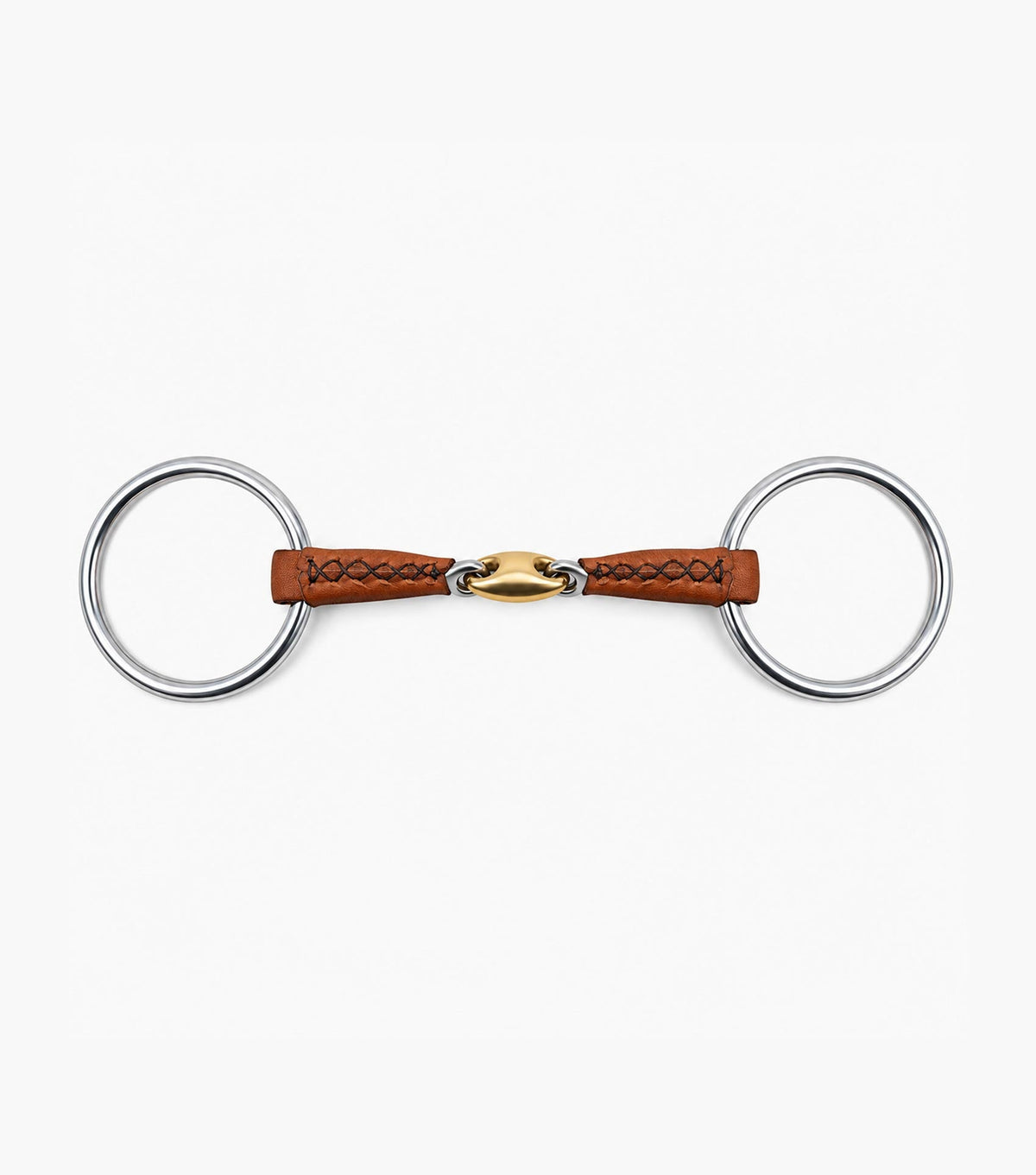 Premier Equine Leather Mouth Loose Ring with Aurion Lozenge