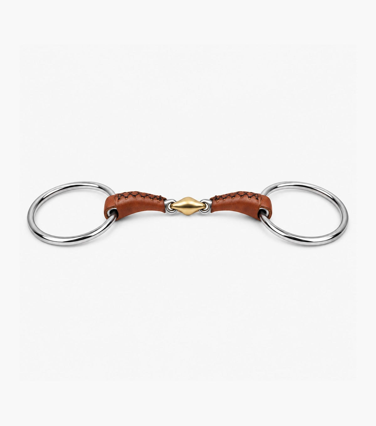 Premier Equine Leather Mouth Loose Ring with Aurion Lozenge