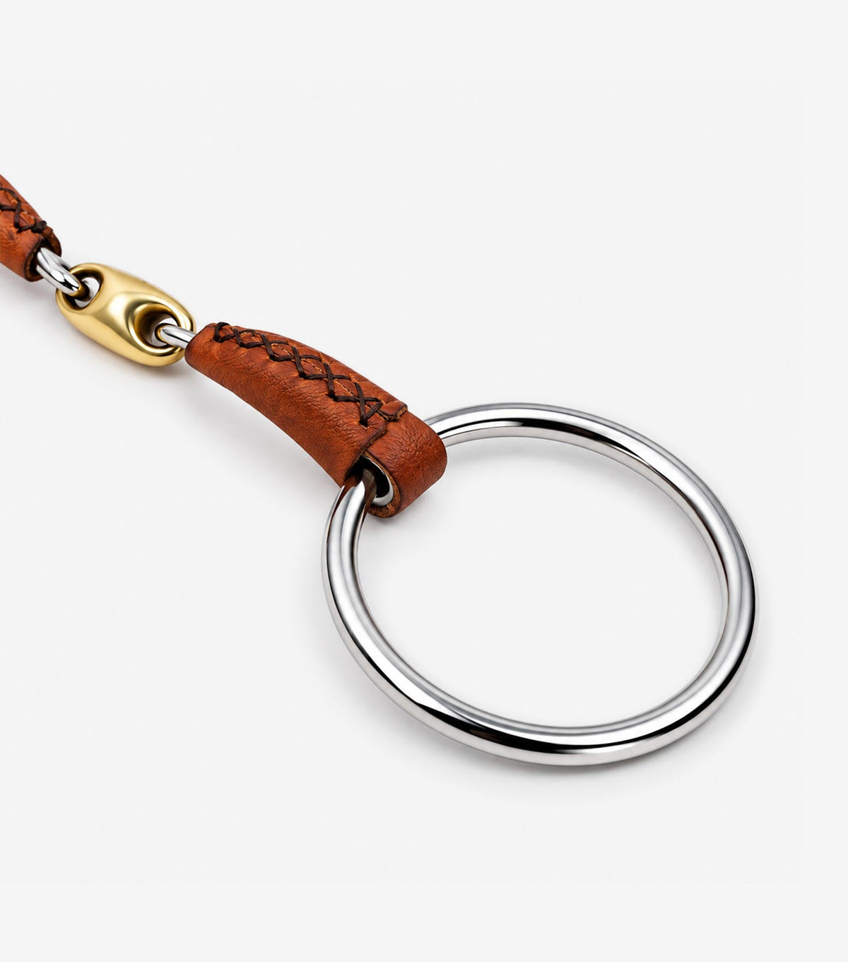 Premier Equine Leather Mouth Loose Ring with Aurion Lozenge