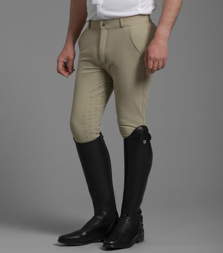 Premier Equine Levanzo Men's Full Seat Gel Riding Breeches (beige, navy, grey or black)