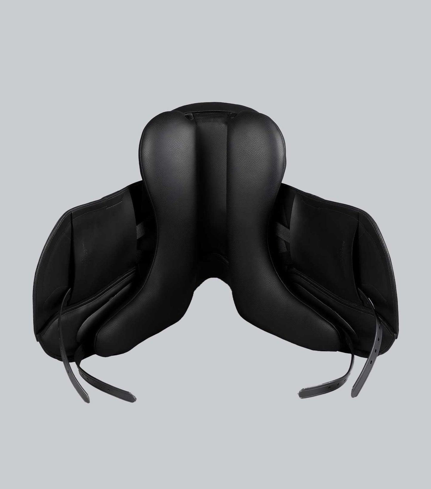 Description:Montpellier Syntetic Mono Flap Dressage Saddle_Colour:Black_Position:6