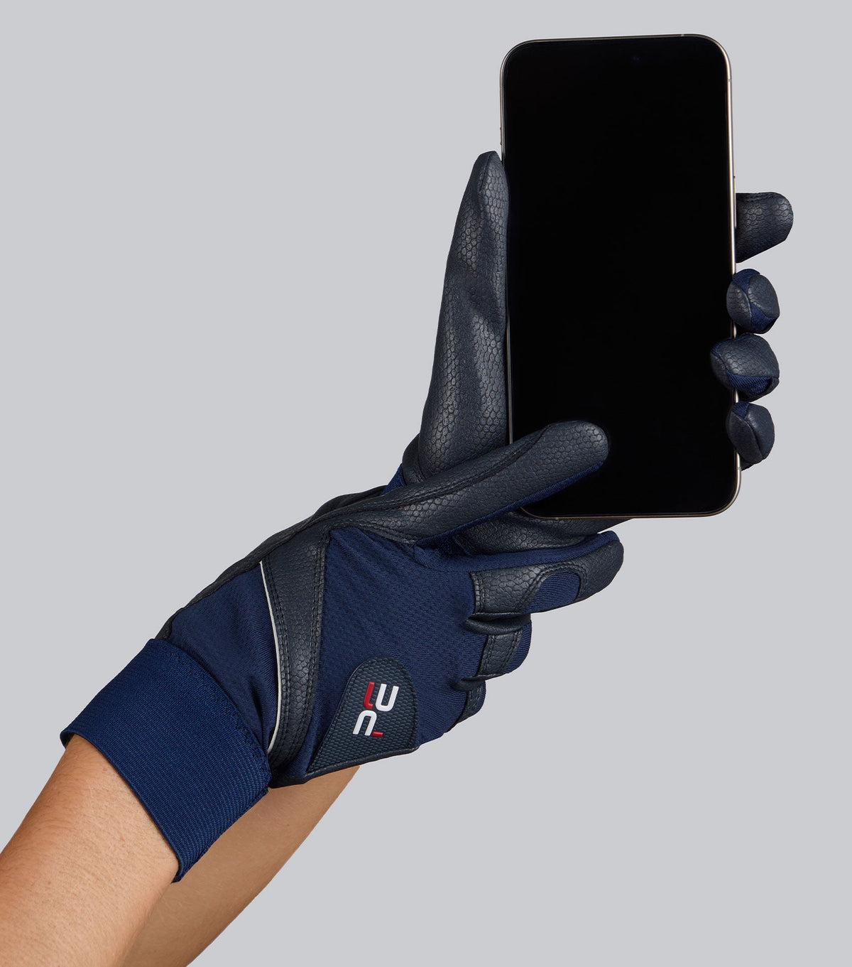 Description:Nexa Riding Gloves_Colour:Navy_Position:2