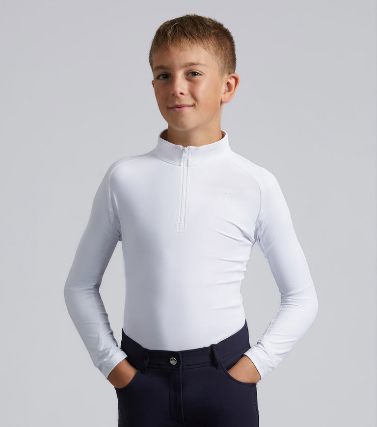 Premier Equine Junior Ombretta Technical Riding Top (girls and boys)